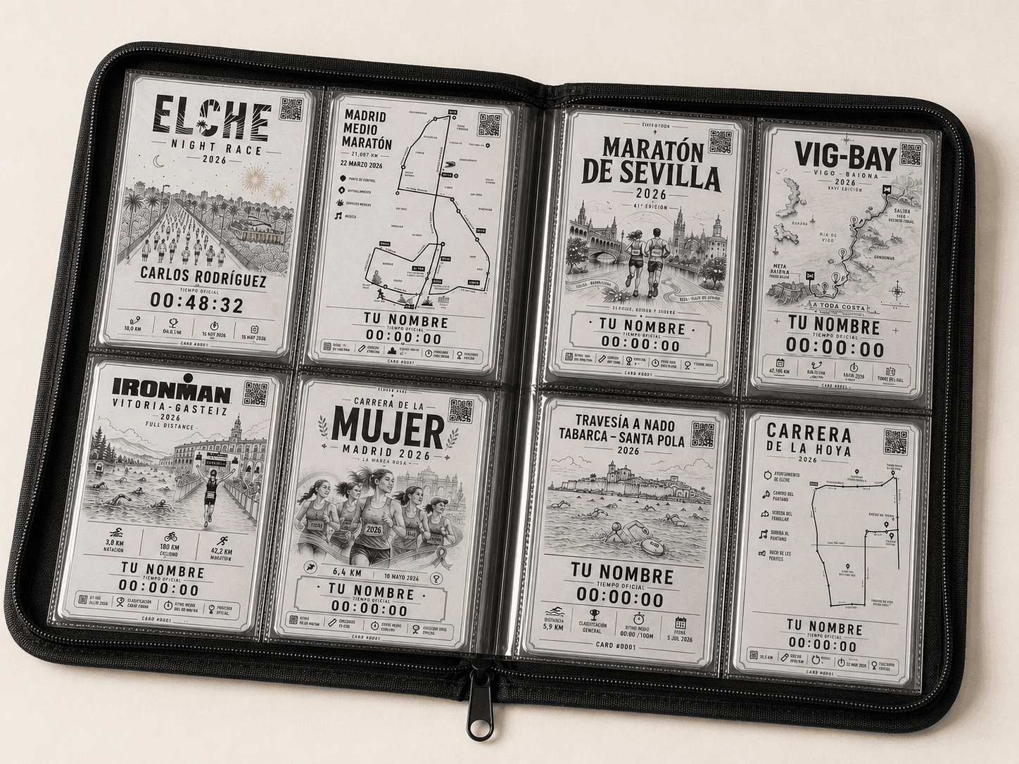 Álbum sin logo para guardar Race Cards coleccionables
